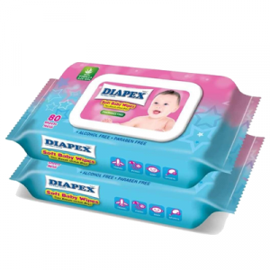DIAPEX SOFT BABY WIPES FRAGRANCE 80'S*2