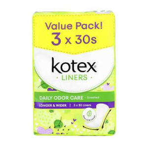 KOTEX LINERS DAILY ODOUR CONTROL LW  32S*3