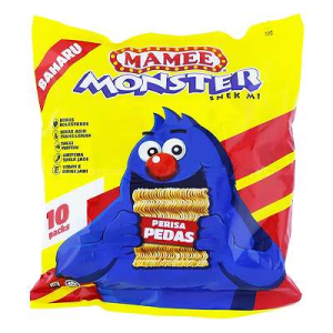 MAMEE MONSTER F/PACK SPICY 25G*10'S