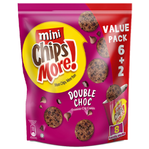 CHIPSMORE M/PACK DOUBLE CHOC 28G*8'S